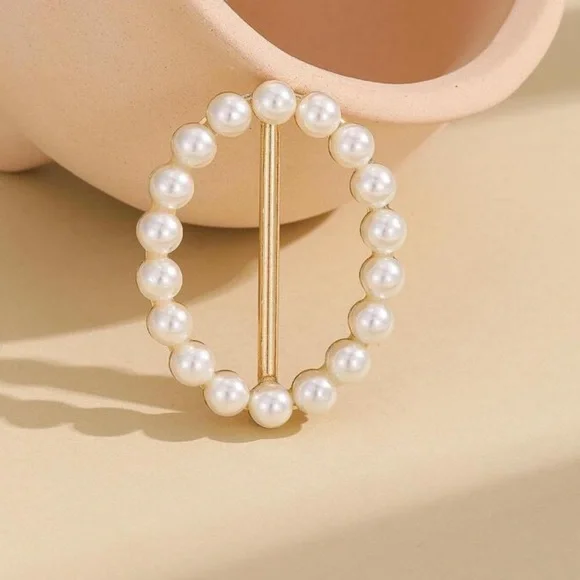 Pearl Ring Scarf Accessory A1656 - Picture 2 of 4